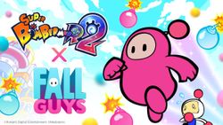 คอลแลป Fall Guys! Super Bomberman R 2 เพิ่มตัวละครใหม่ Bean Bomber