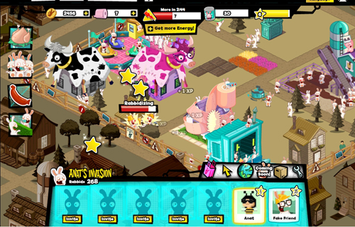 Rabbids Invasion กระต่ายจอมกวน มาป่วนบน Facebook แล้ว