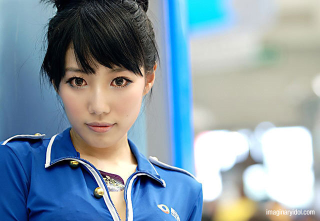 พริตตี้สาวสวย วังฮุ่ยซิน จากงานเกมส์ China Joy