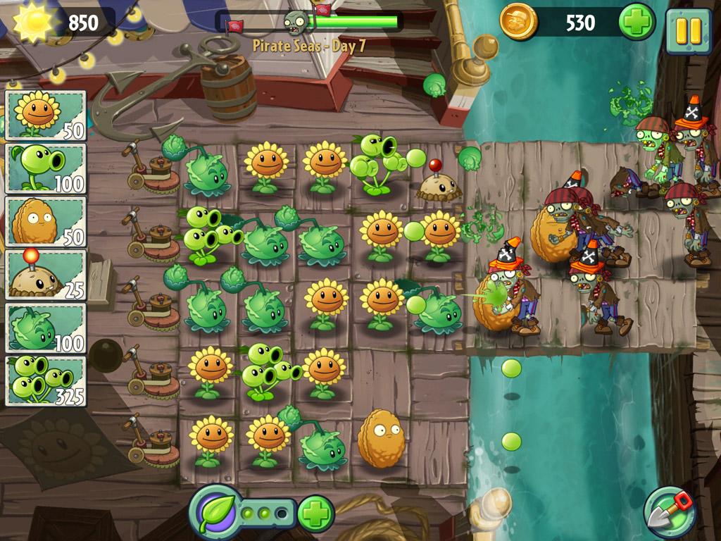 เกมส์ Plants vs Zombies 2