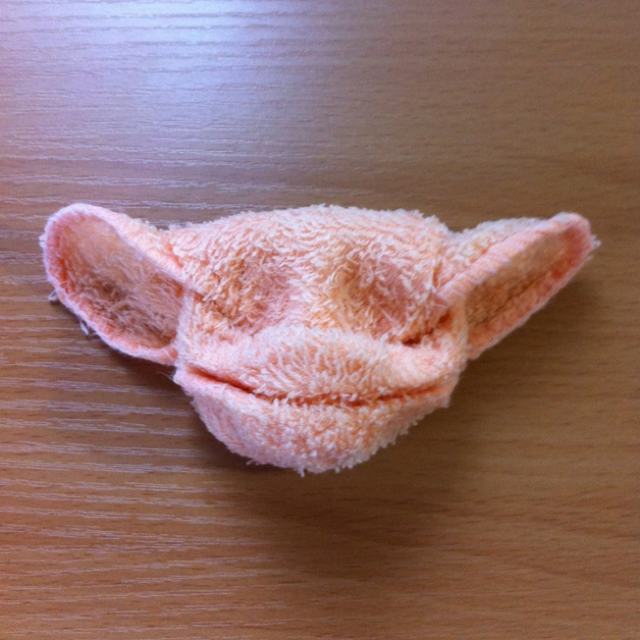 พับผ้าขนหนู