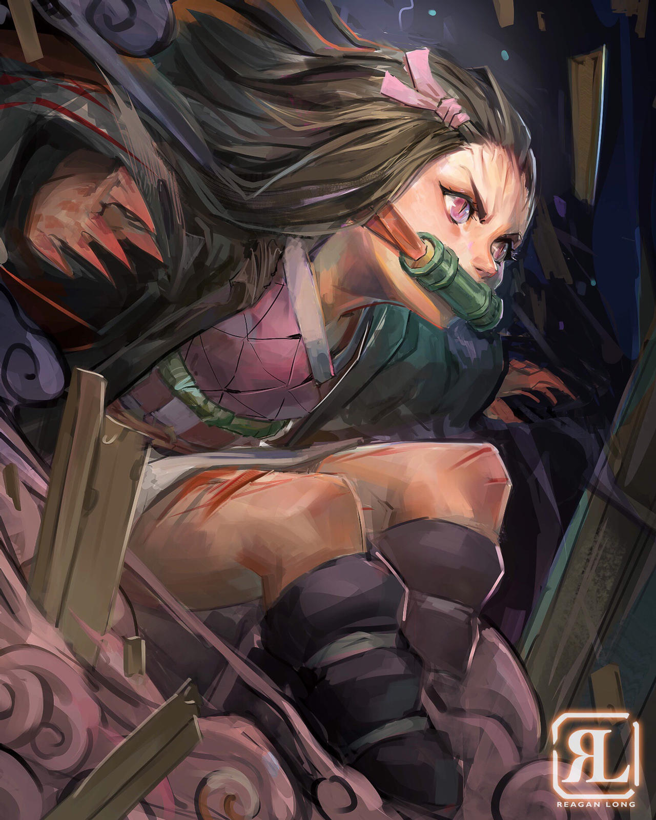 ชมแฟนอาร์ตตัวละคร เนซึโกะ คามาโดะ ในดาบพิฆาตอสูร หรือ Demon Slayer: Kimetsu no Yaiba