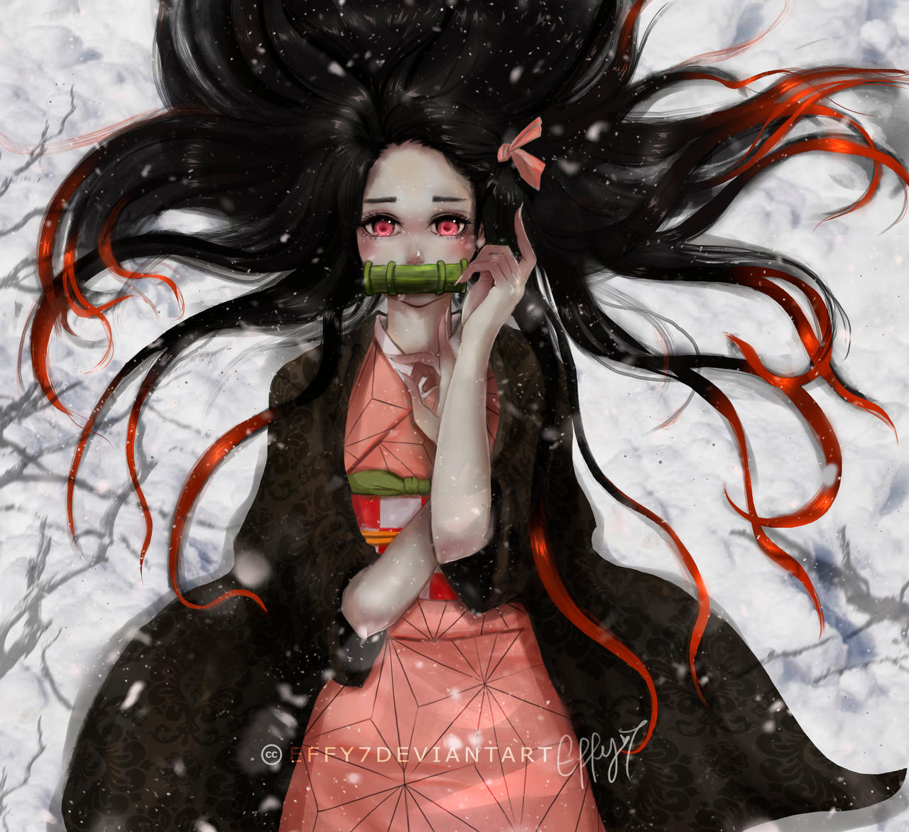 ชมแฟนอาร์ตตัวละคร เนซึโกะ คามาโดะ ในดาบพิฆาตอสูร หรือ Demon Slayer: Kimetsu no Yaiba