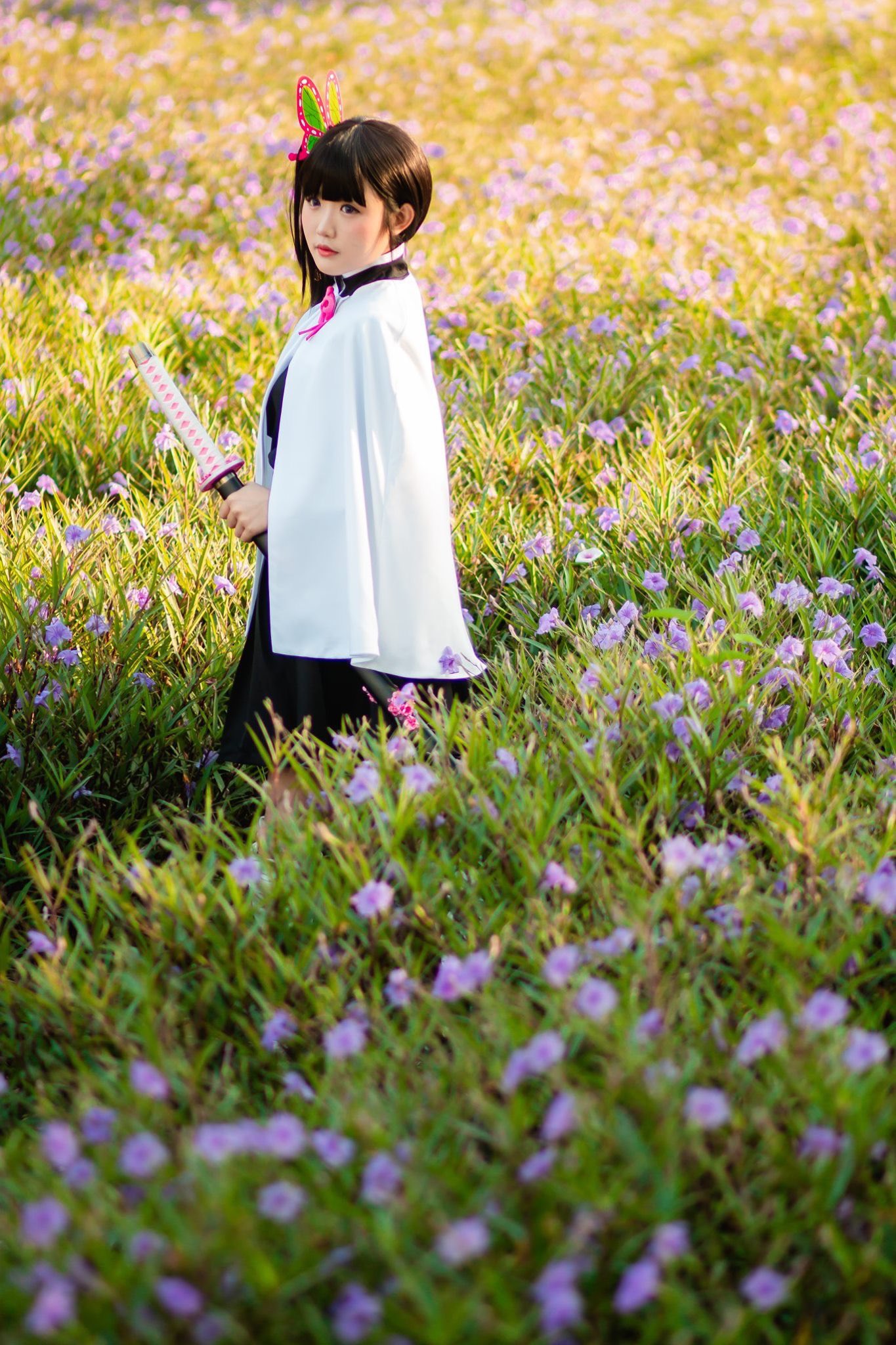 ชมคอสเพลย์ตัวละคร สึยุริ คะนะโอะ หรือ ซึยูริ คานาโอะ Tsuyuri Kanao ในดาบพิฆาตอสูร หรือ Demon Slayer: Kimetsu no Yaiba