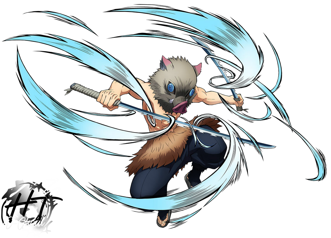 แฟนอาร์ตตัวละคร ฮาชิบิระ อิโนะสุเกะ Hashibira Inosuke ในดาบพิฆาตอสูร จาก D4rkawaii