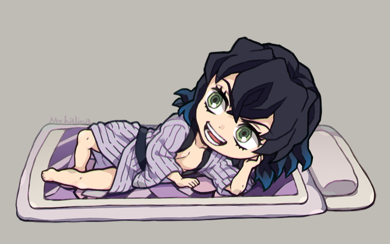 แฟนอาร์ตตัวละคร ฮาชิบิระ อิโนะสุเกะ Hashibira Inosuke ในดาบพิฆาตอสูร จาก Mo-chalina