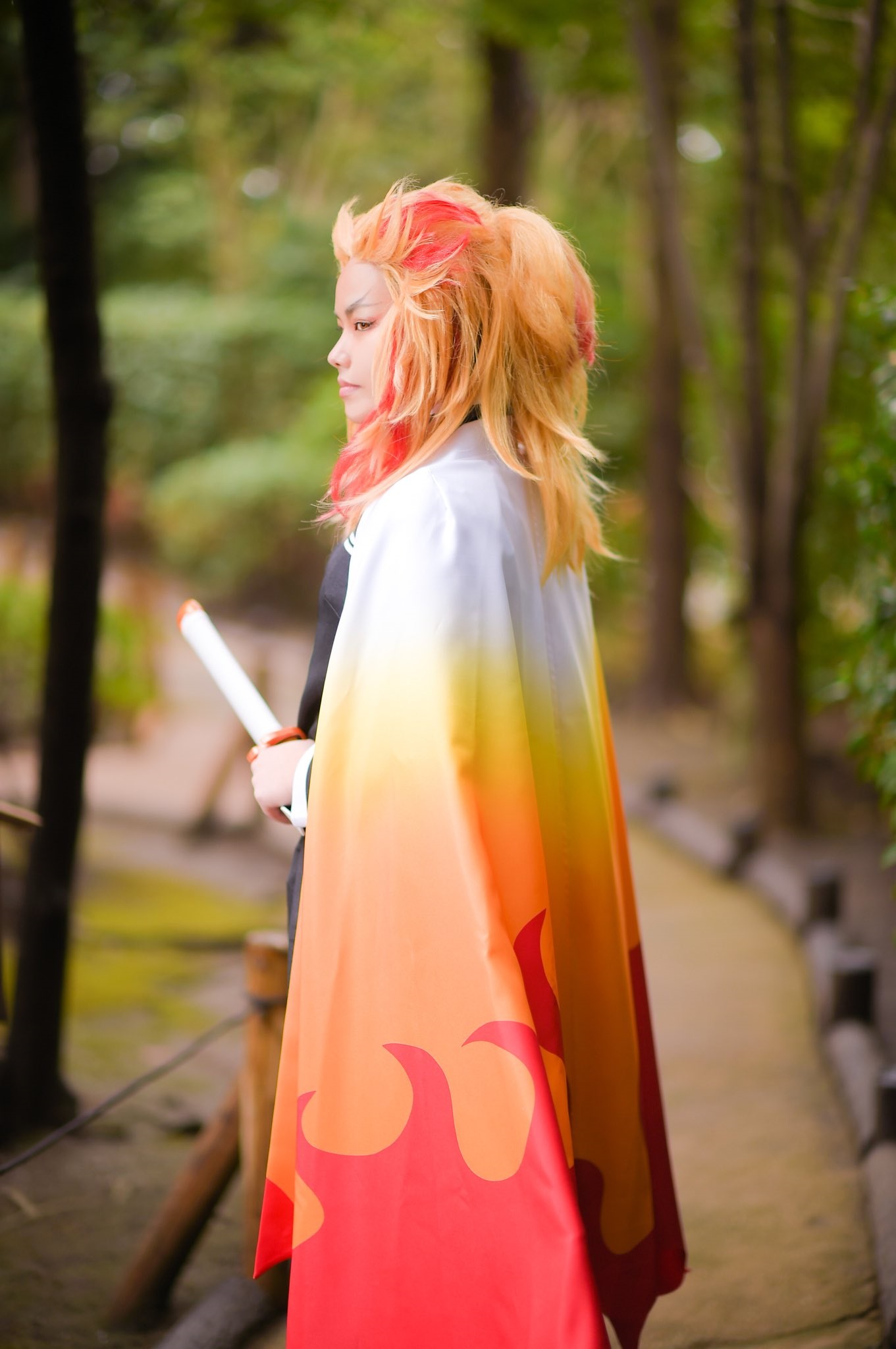 คอสเพลย์ เคียวจูโร่ ใน Kimetsu no Yaiba ดาบพิฆาตอสูร จาก AktMiju