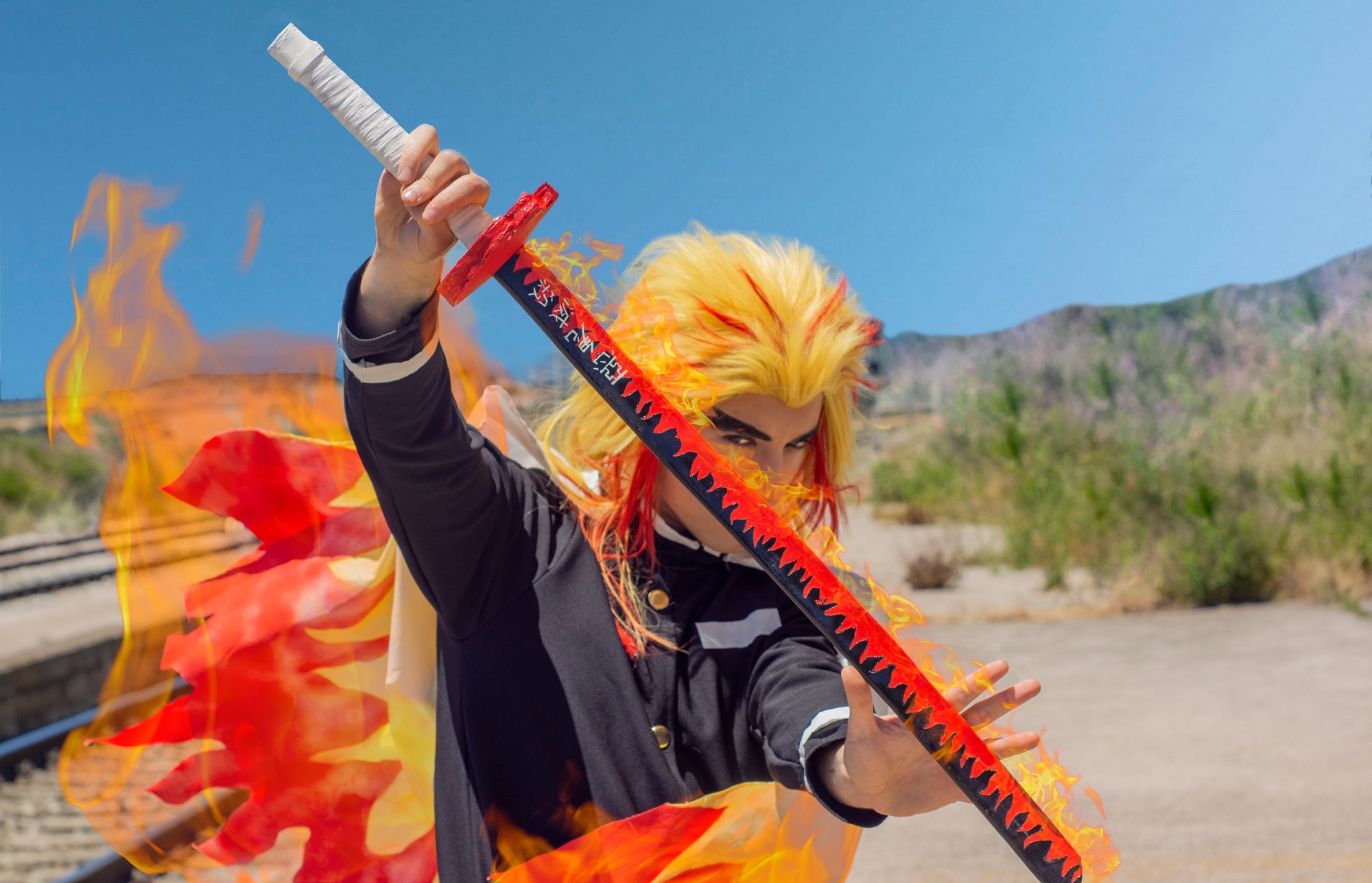 คอสเพลย์ เคียวจูโร่ ใน Kimetsu no Yaiba ดาบพิฆาตอสูร จาก BlackFox