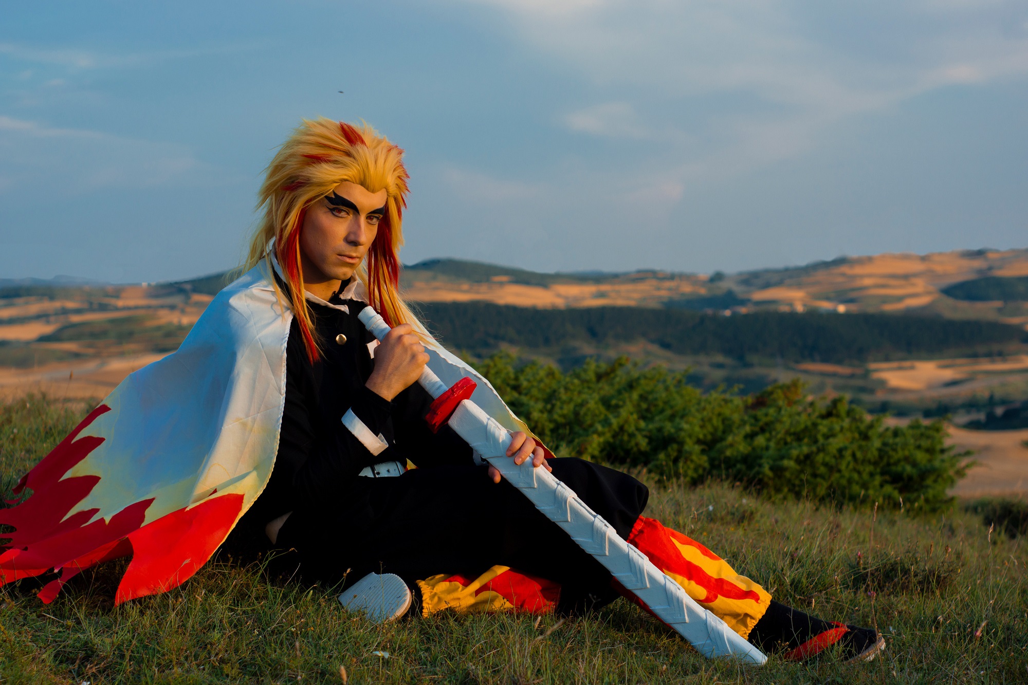 คอสเพลย์ เคียวจูโร่ ใน Kimetsu no Yaiba ดาบพิฆาตอสูร จาก BlackFox