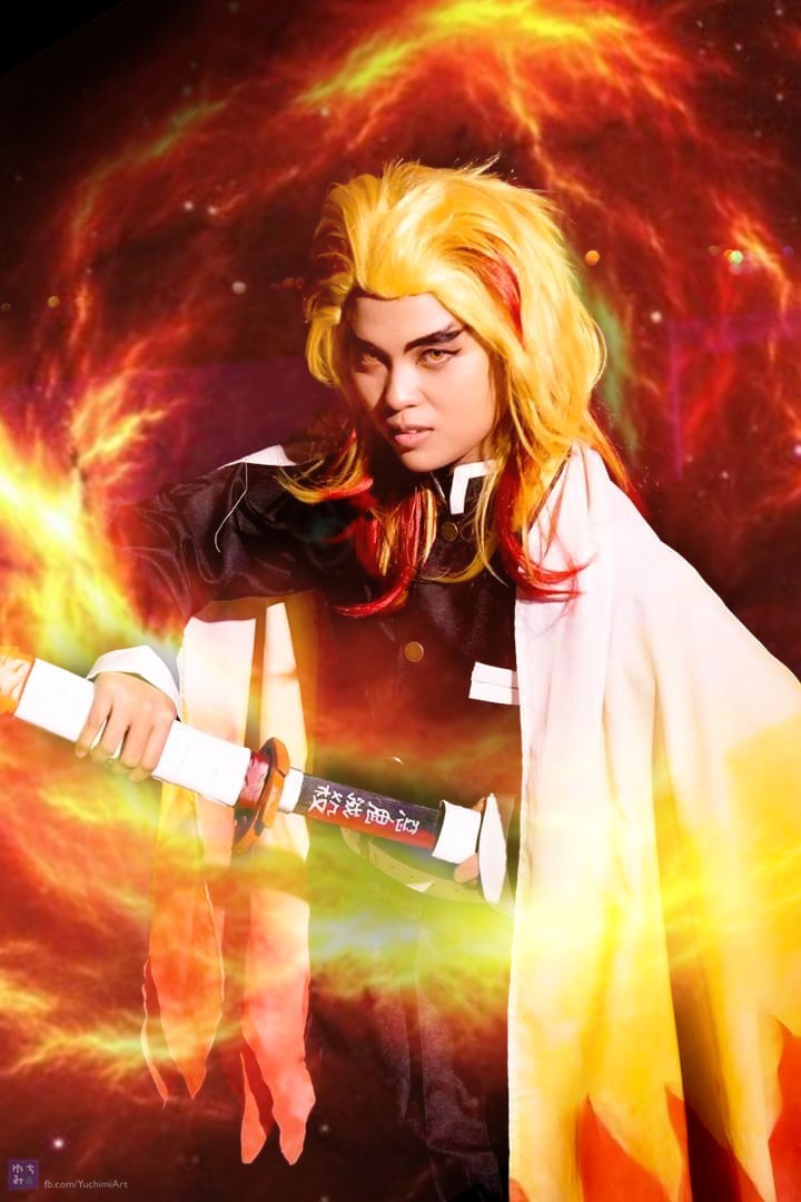 คอสเพลย์ เคียวจูโร่ ใน Kimetsu no Yaiba ดาบพิฆาตอสูร จาก Kanmuri_Euka