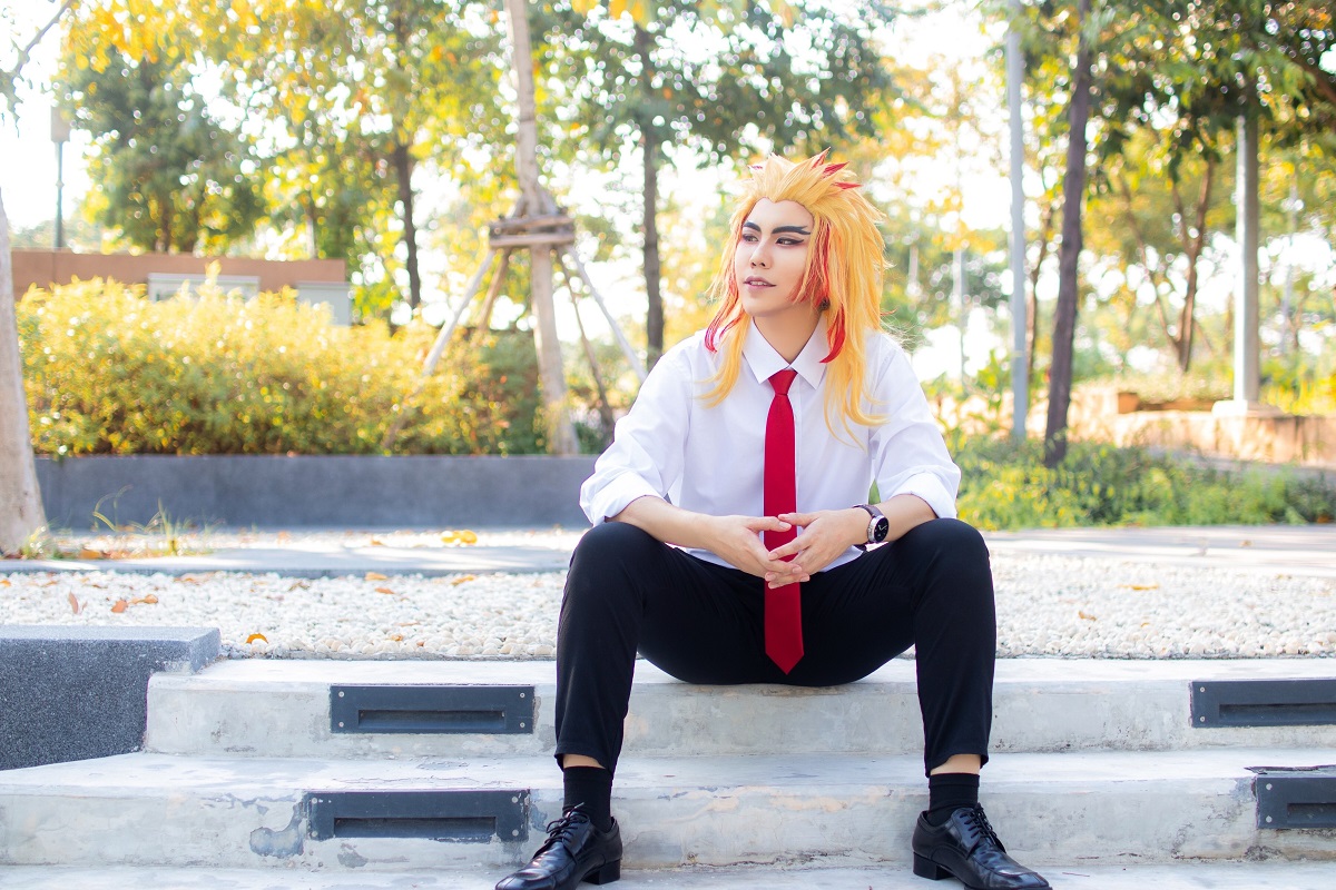 คอสเพลย์ เคียวจูโร่ ใน Kimetsu no Yaiba ดาบพิฆาตอสูร จาก Kirikiri_Kei