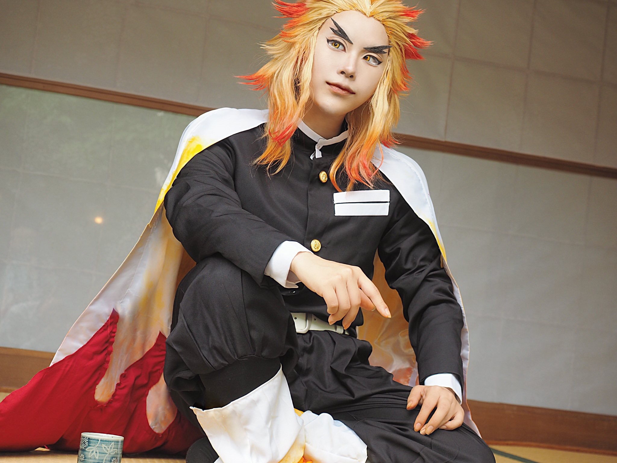 คอสเพลย์ เคียวจูโร่ ใน Kimetsu no Yaiba ดาบพิฆาตอสูร จาก O29_tabetai_O29