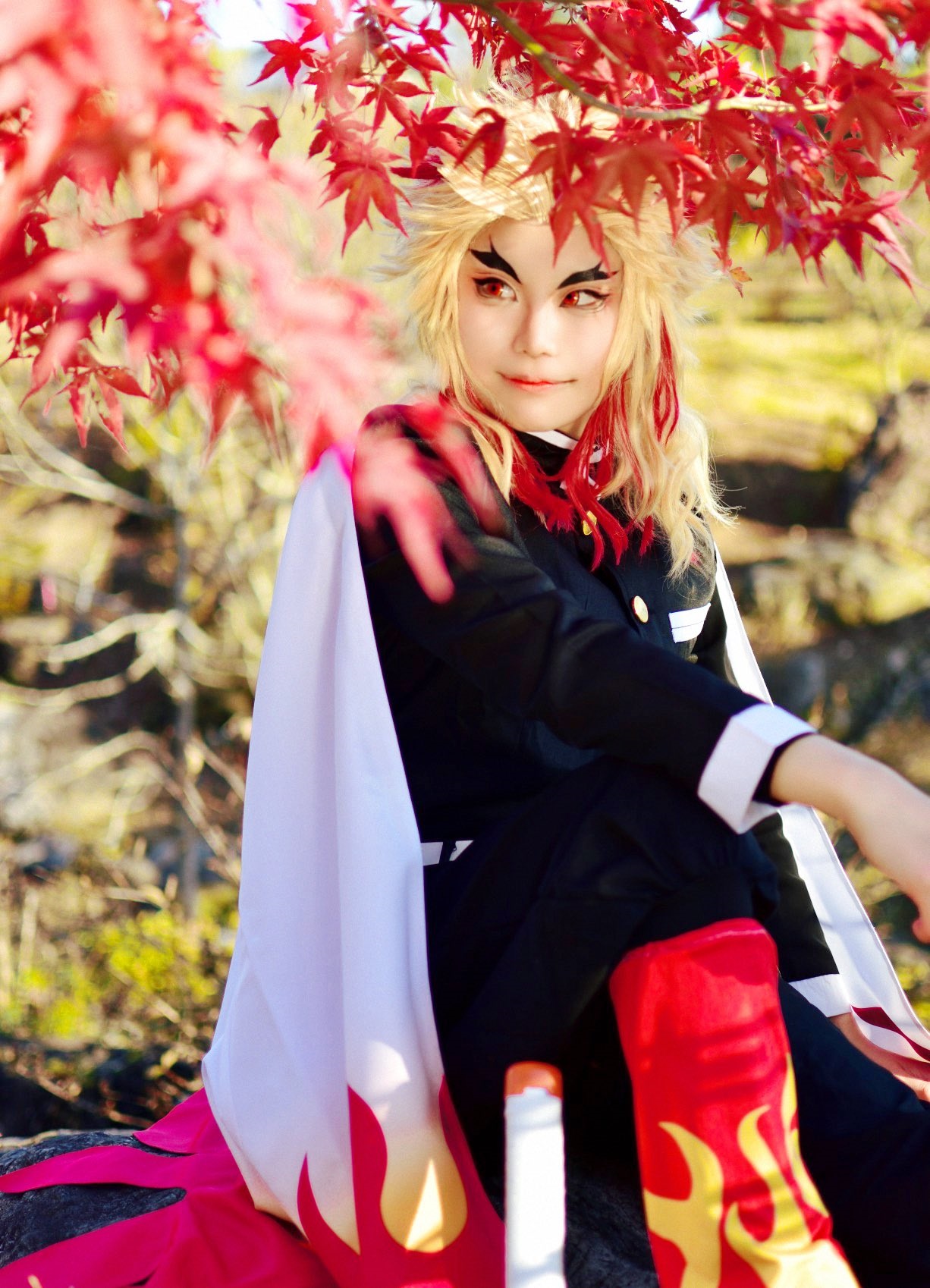 คอสเพลย์ เคียวจูโร่ ใน Kimetsu no Yaiba ดาบพิฆาตอสูร จาก coh_cos