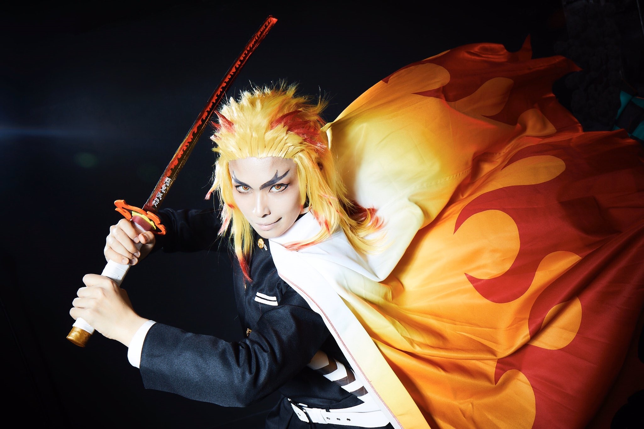 คอสเพลย์ เคียวจูโร่ ใน Kimetsu no Yaiba ดาบพิฆาตอสูร จาก heriotrope0306