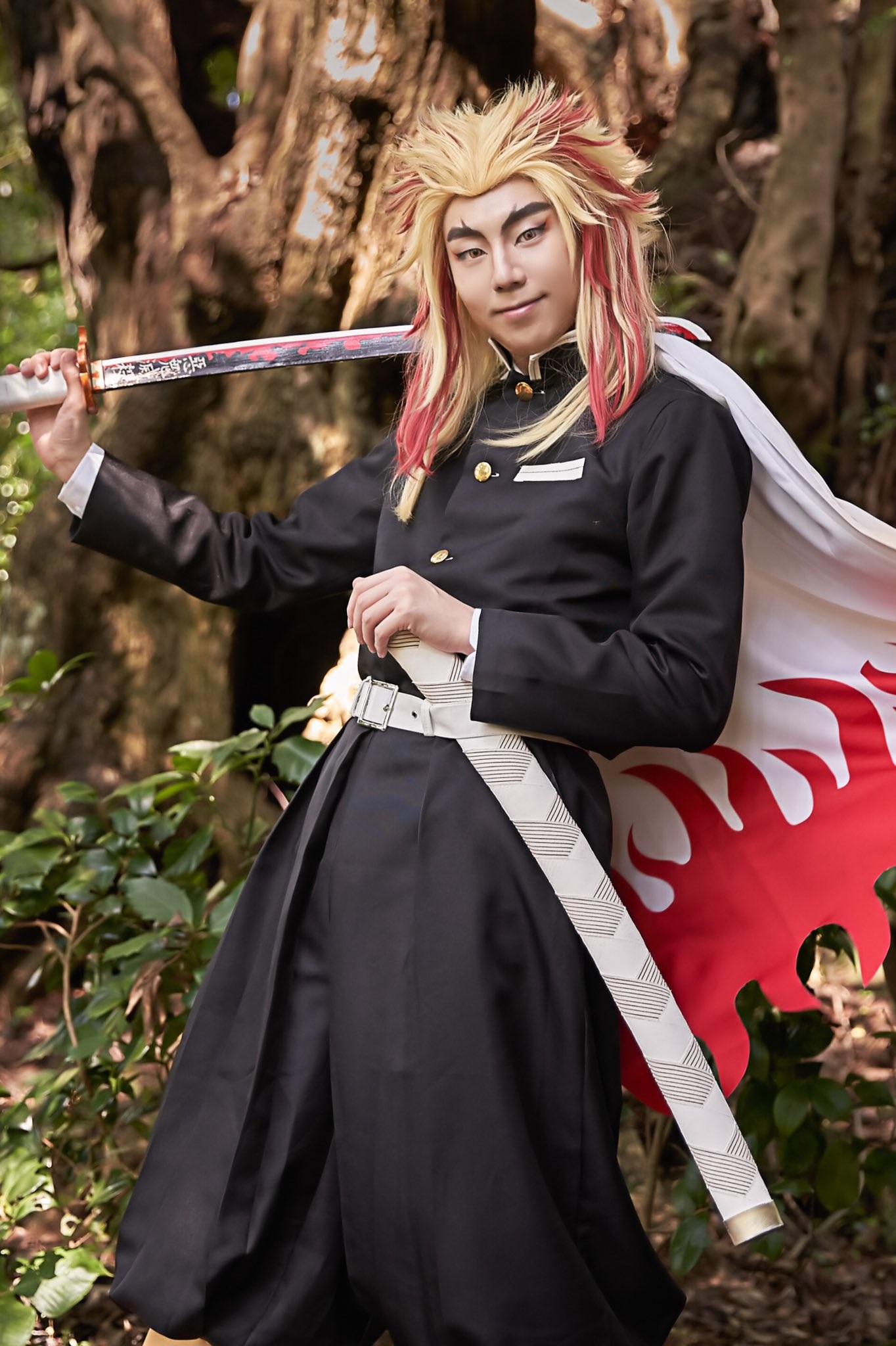 คอสเพลย์ เคียวจูโร่ ใน Kimetsu no Yaiba ดาบพิฆาตอสูร จาก kaiso_hiy