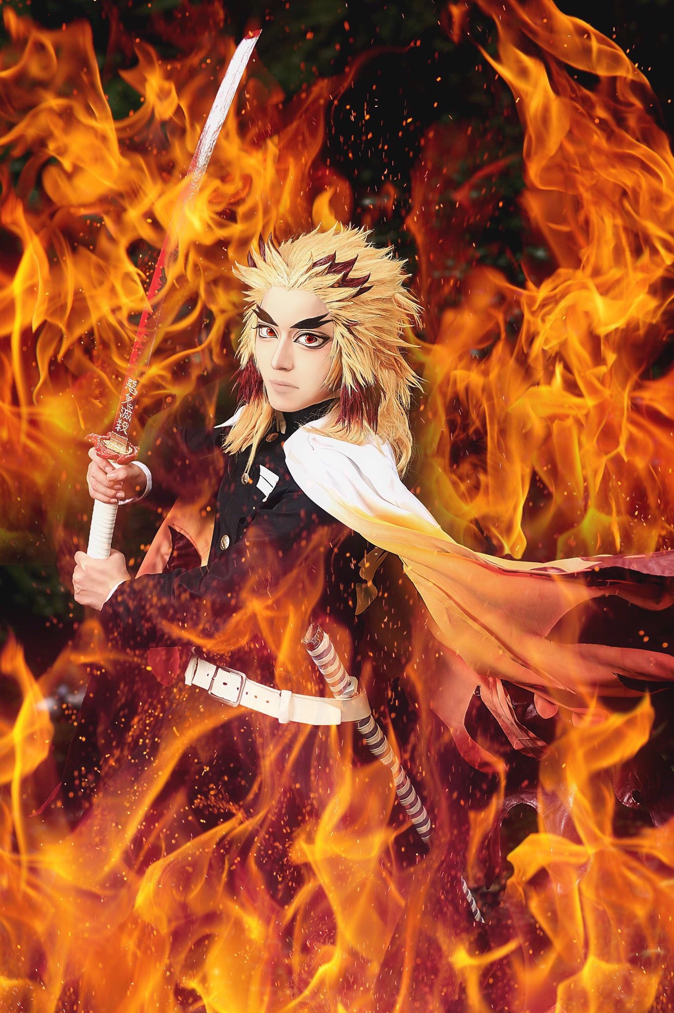 คอสเพลย์ เคียวจูโร่ ใน Kimetsu no Yaiba ดาบพิฆาตอสูร จาก show_saki