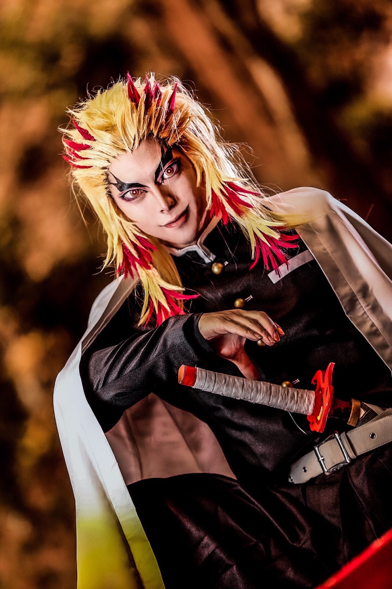 คอสเพลย์ เคียวจูโร่ ใน Kimetsu no Yaiba ดาบพิฆาตอสูร จาก yuki_kurogiri