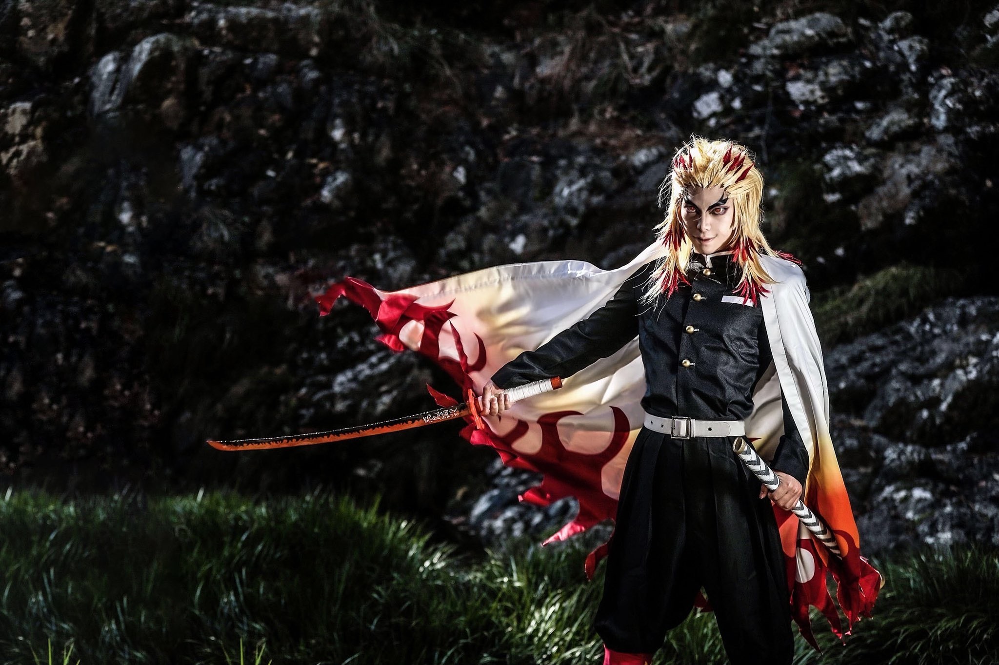 คอสเพลย์ เคียวจูโร่ ใน Kimetsu no Yaiba ดาบพิฆาตอสูร จาก yuki_kurogiri