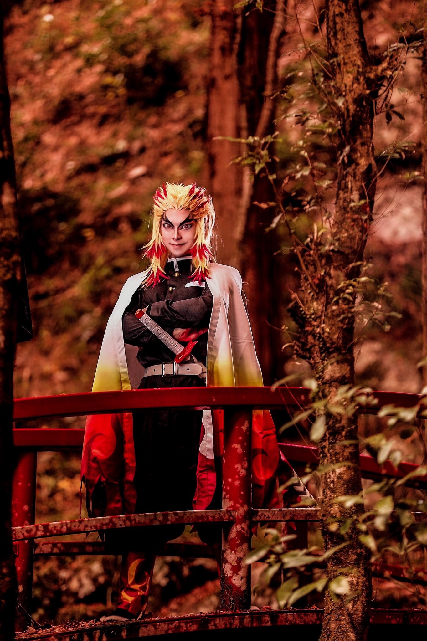 คอสเพลย์ เคียวจูโร่ ใน Kimetsu no Yaiba ดาบพิฆาตอสูร จาก yuki_kurogiri