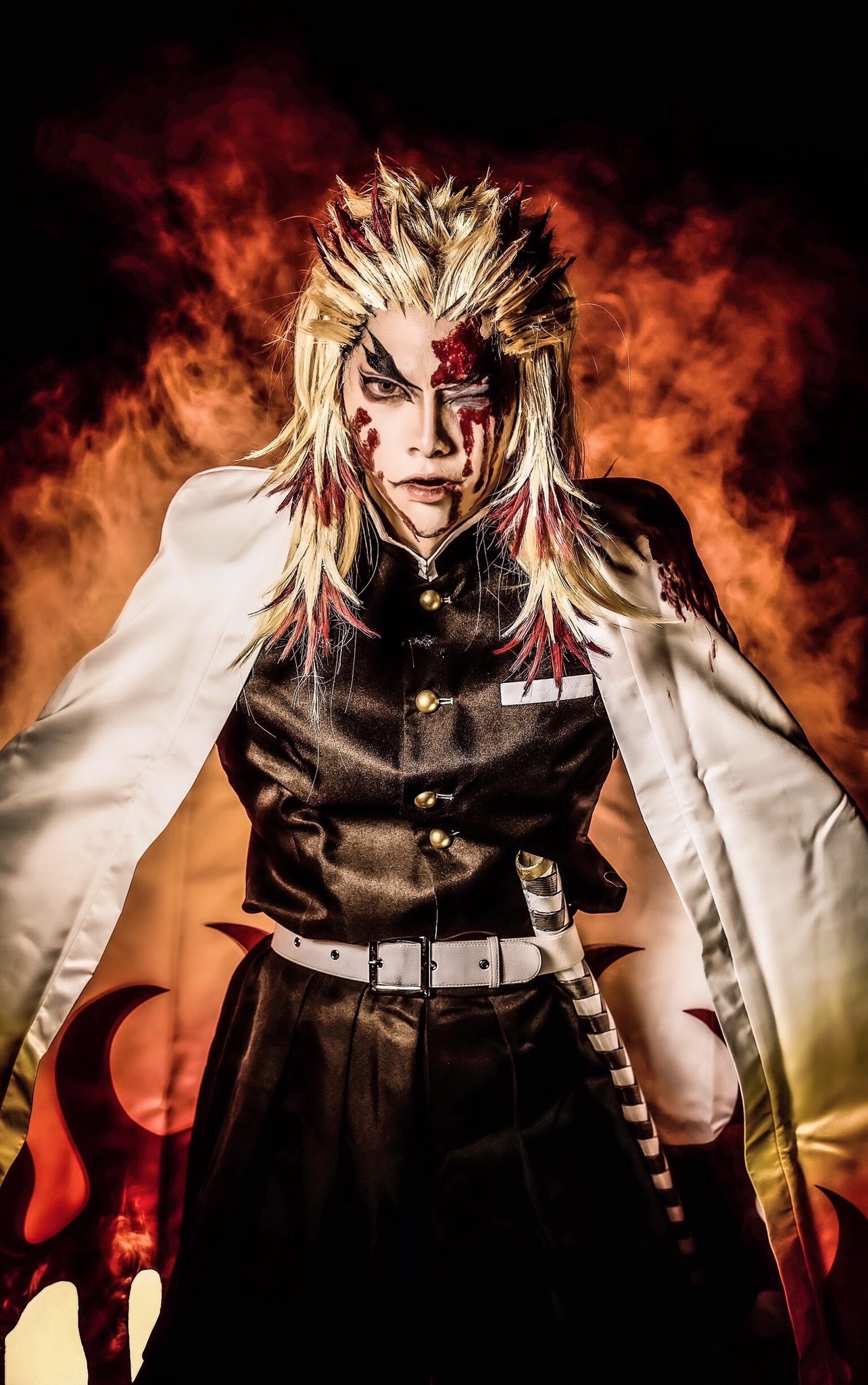 คอสเพลย์ เคียวจูโร่ ใน Kimetsu no Yaiba ดาบพิฆาตอสูร จาก yuki_kurogiri