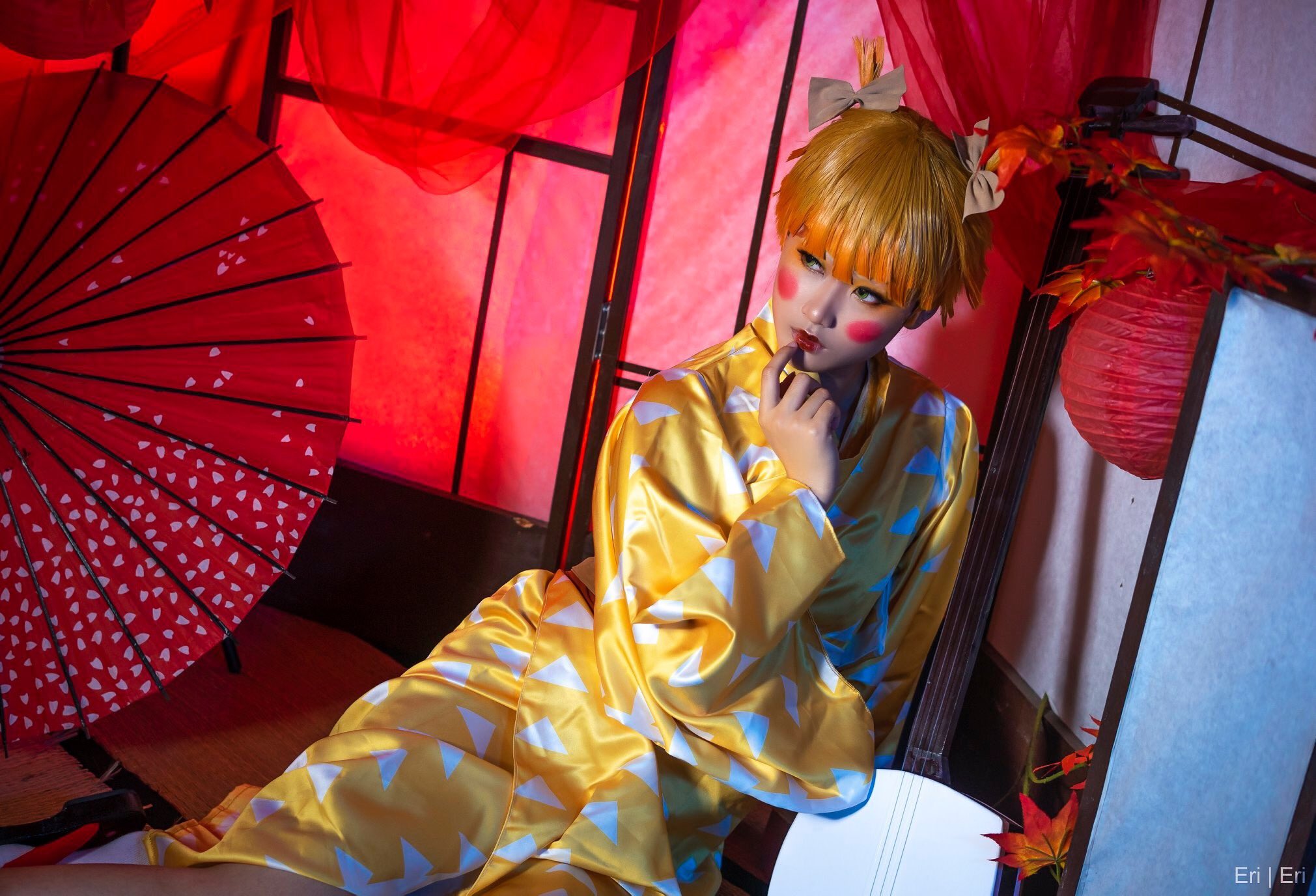 คอสเพลย์ เซ็นอิตสึ ใน Kimetsu no Yaiba ดาบพิฆาตอสูร จาก CosplayerEriko