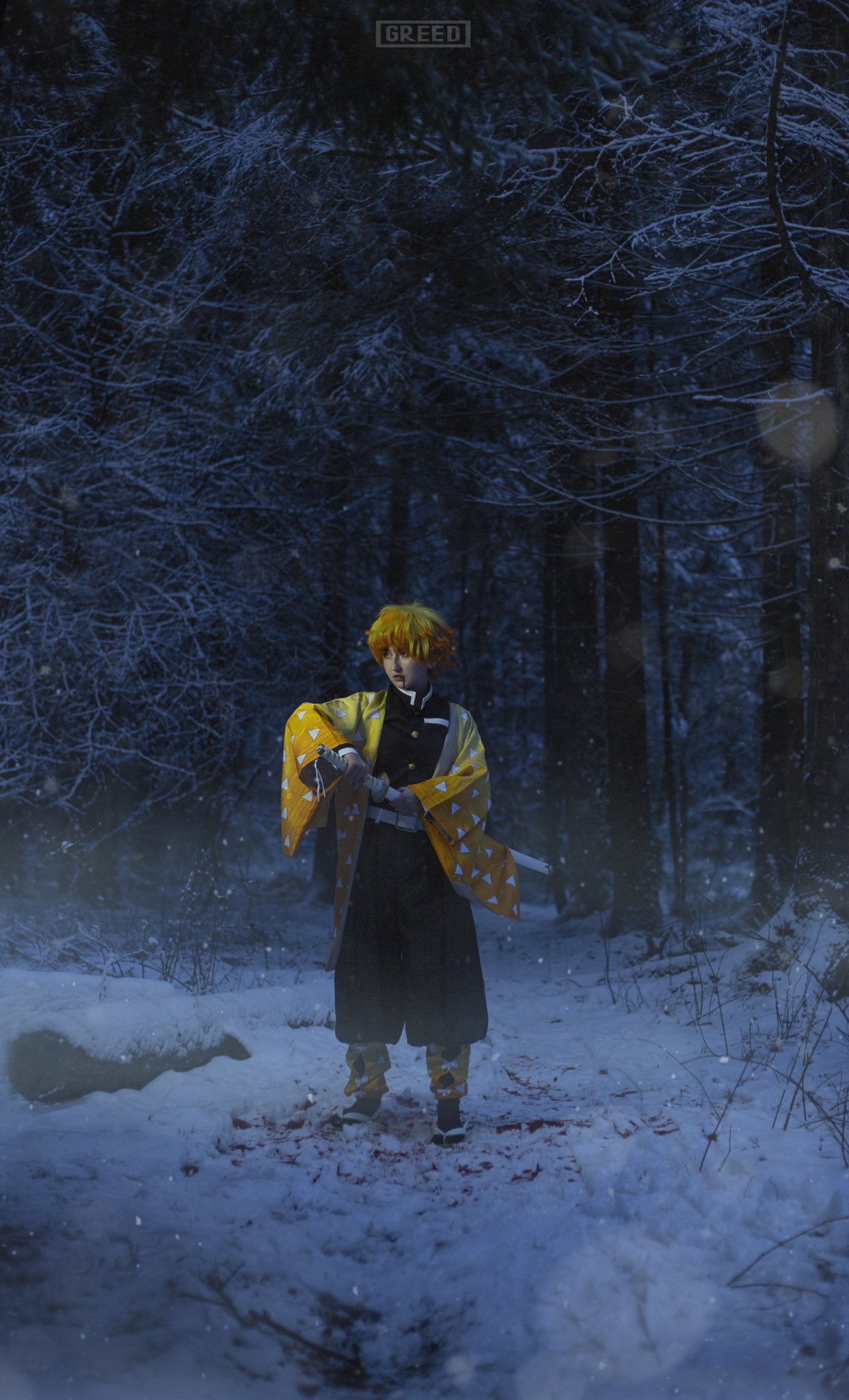 คอสเพลย์ เซ็นอิตสึ ใน Kimetsu no Yaiba ดาบพิฆาตอสูร จาก Salty Creacke