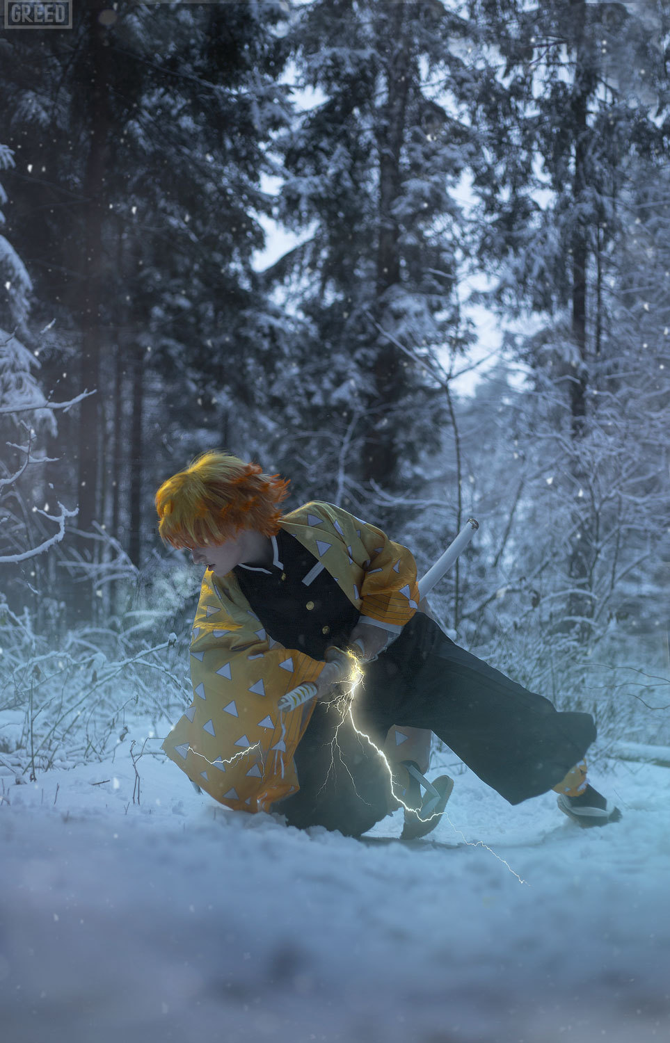 คอสเพลย์ เซ็นอิตสึ ใน Kimetsu no Yaiba ดาบพิฆาตอสูร จาก Salty Creacke