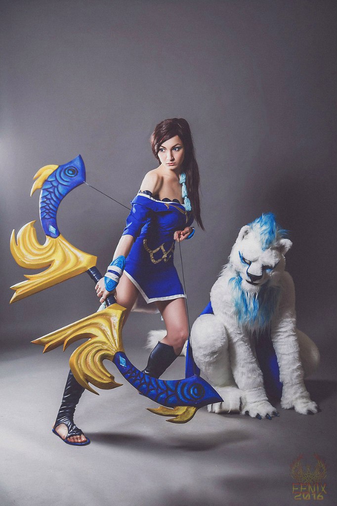 คอสเพลย์ Mirana จากเกม DOTA 2 จาก speedy