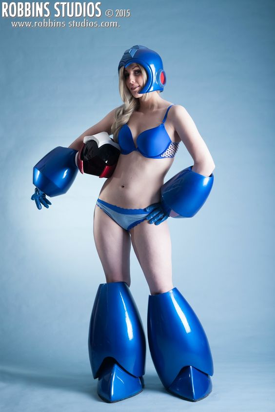 คอสเพลย์เกม Megaman หรือ Rockman จาก MicroKittyCosplay