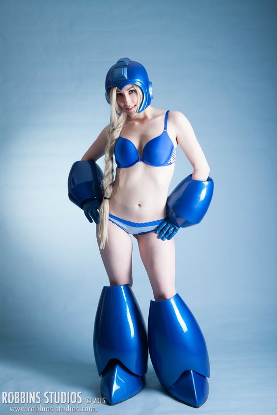คอสเพลย์เกม Megaman หรือ Rockman จาก MicroKittyCosplay