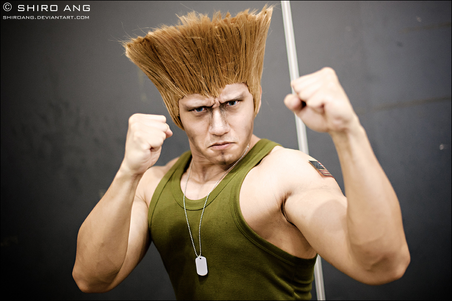 คอสเพลย์ ไกล์ Guile จากเกม Street Fighter โดย shiroang