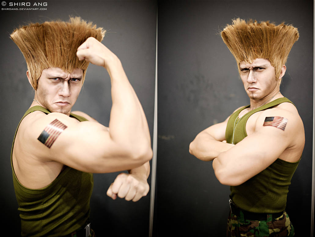 คอสเพลย์ ไกล์ Guile จากเกม Street Fighter โดย shiroang