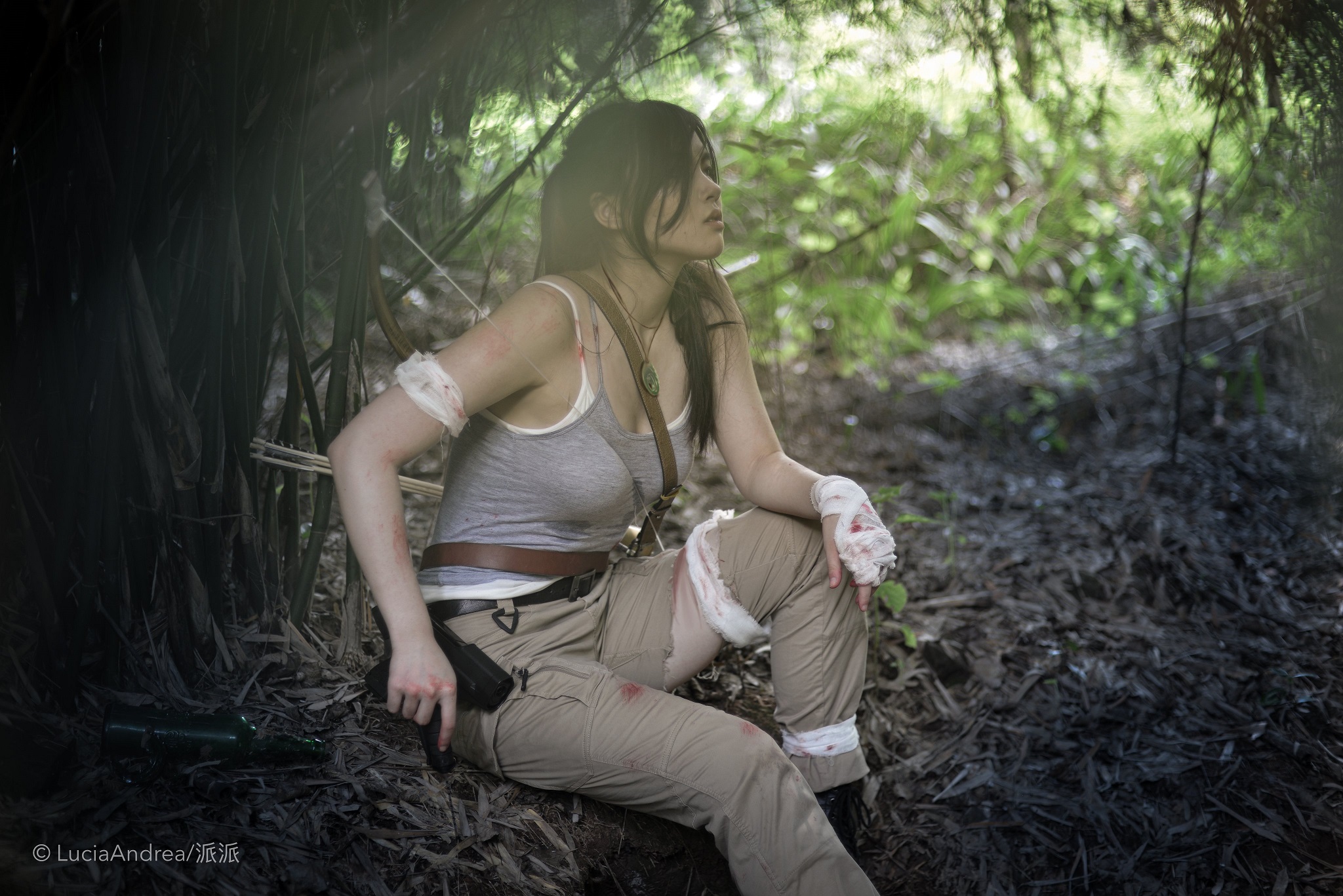 คอสเพลย์ Lara Croft ในเกม Tomb Raider จาก LuciaSAndrea