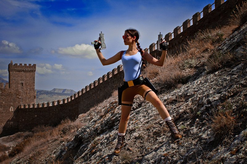 คอสเพลย์ Lara Croft ในเกม Tomb Raider จาก Tanya_Croft