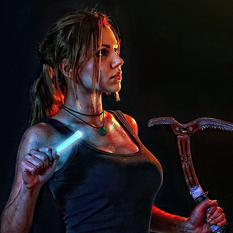 คอสเพลย์ Lara Croft ในเกม Tomb Raider จาก elen_mart_