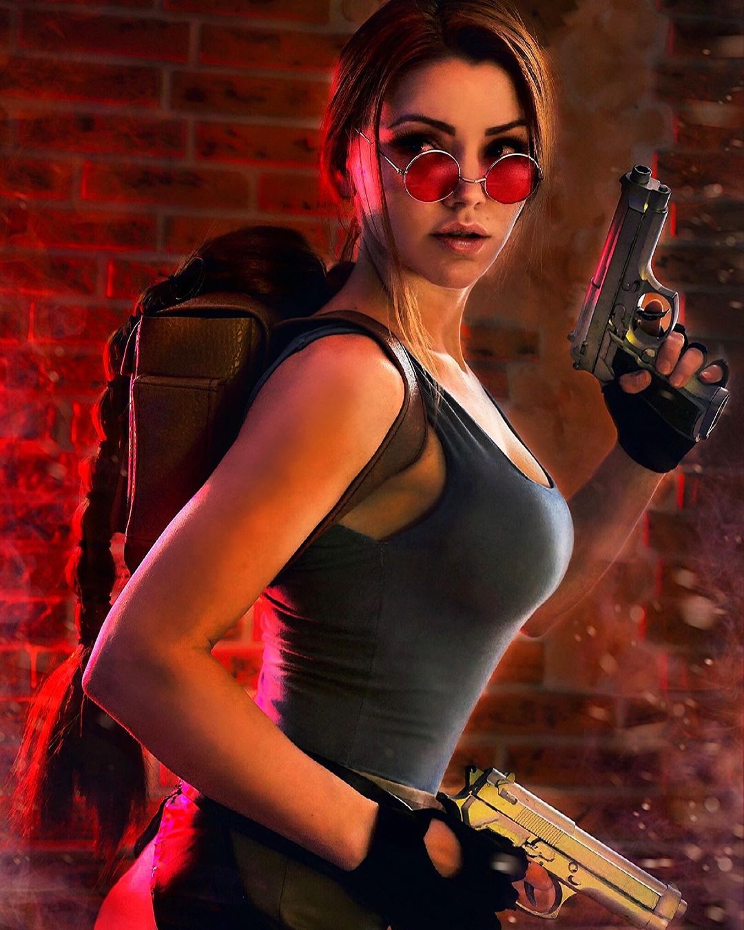 คอสเพลย์ Lara Croft ในเกม Tomb Raider จาก elen_mart_
