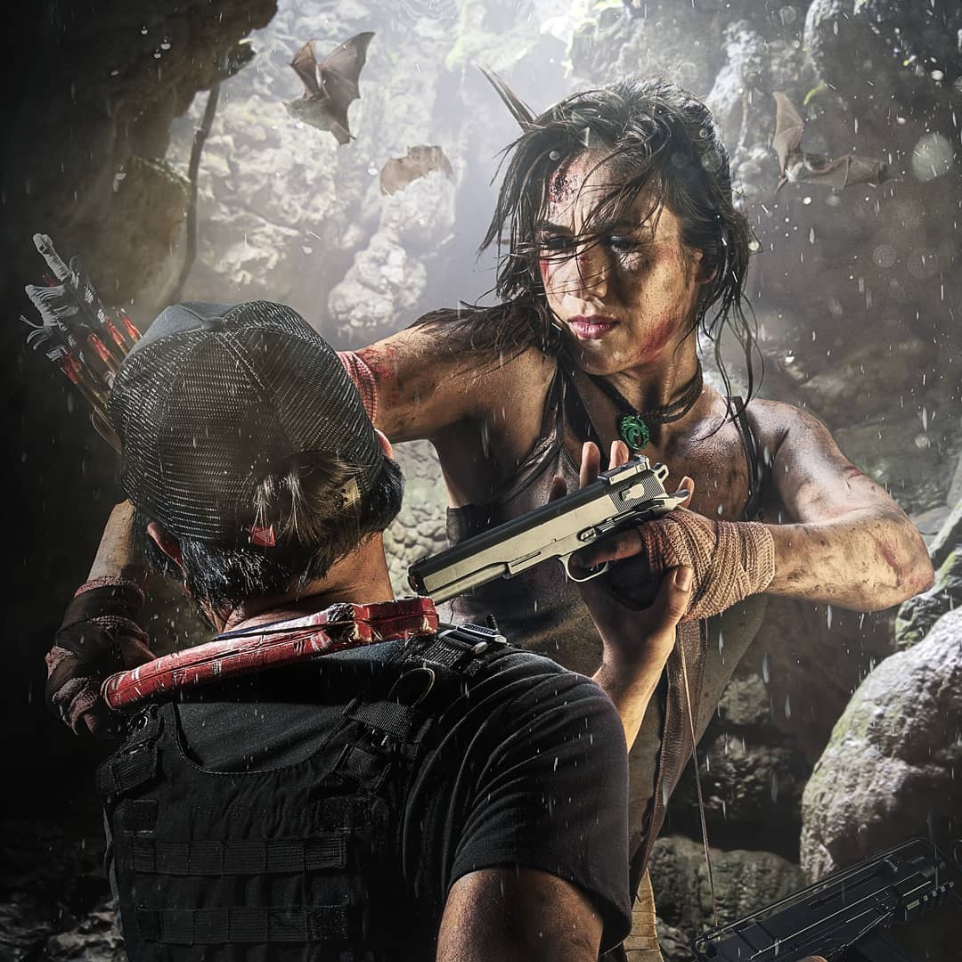 คอสเพลย์ Lara Croft ในเกม Tomb Raider จาก fiseacosplay