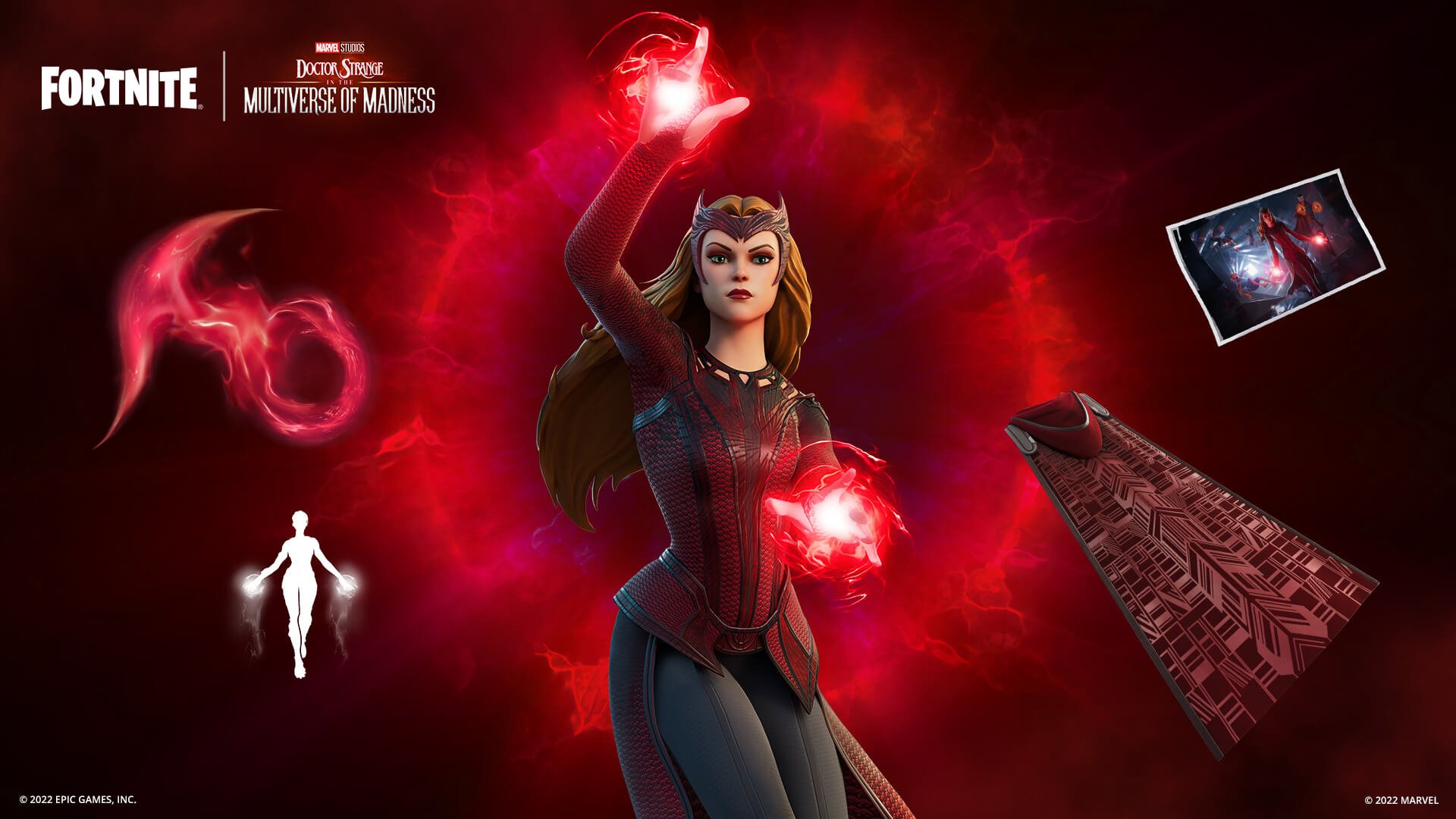 Fortnite เพิ่มชุด Scarlet Witch จาก Doctor Strange in the Multiverse of Madness