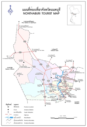 แผนที่จังหวัดปทุมธานี