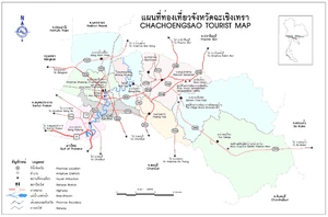 แผนที่จังหวัดฉะเชิงเทรา