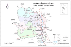 แผนที่จังหวัดอ่างทอง