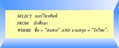 ภาษาสอบถามเชิงโครงสร้าง (Structured Query Language) (คืออะไร หมายถึง ...