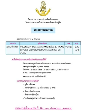 โครงการสารานุกรมไทยสำหรับเยาวชนฯ ประกาศรับสมัครงาน