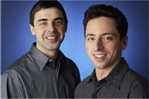 แลรี เพจ และเซอร์เกย์ บริน ร่วมกันก่อตั้งบริษัทกูเกิล
