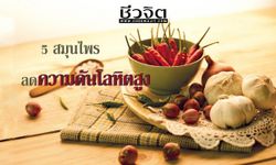 5 สมุนไพรลดความดันโลหิตสูง