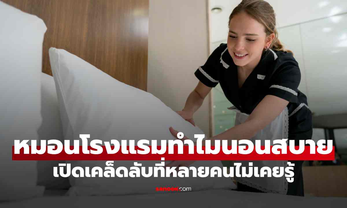 หมอนในโรงแรม ทำไมถึงนอนสบายกว่าที่บ้าน? เปิดเคล็ดลับที่หลายคนไม่เคยรู้