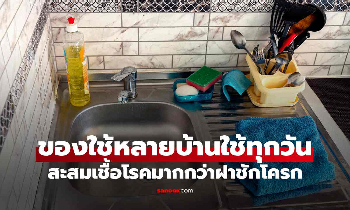 ของใช้ชิ้นนี้ในห้องครัว สะสมเชื้อโรคมากกว่าฝาชักโครก แต่หลายบ้านใช้ทุกวัน