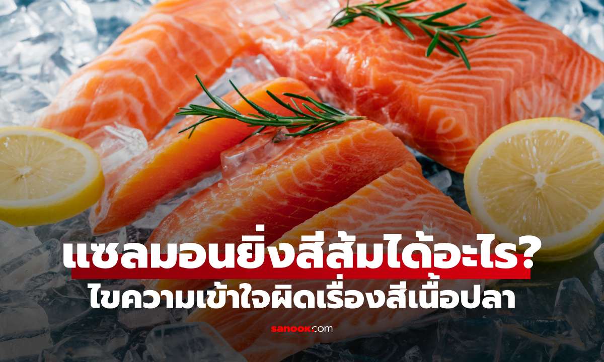 แซลมอนยิ่งสีส้มยิ่งมีประโยชน์จริงไหม? ไขความเข้าใจผิดเรื่องสีเนื้อปลา