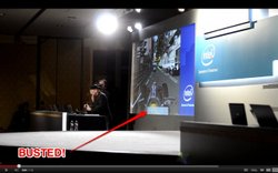 Intel หลอกต้มคนดูกลางงาน CES 2012 พร้อมภาพ