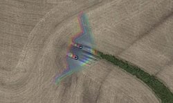 มายังไง? Google Maps ถ่ายติดเครื่องบินทิ้งระเบิดล่องหน B-2 Spirit Stealth Bomber